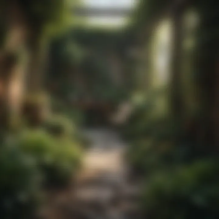 Healthy garden free from gnat pests