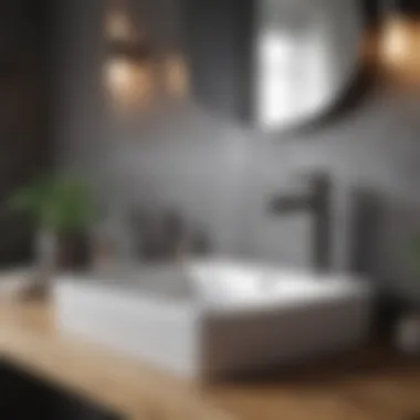Stunning before and after transformation of a bathroom sink area
