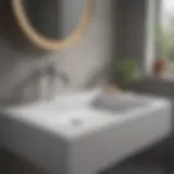 Modern bathroom sink design showcasing sleek lines and elegant finish