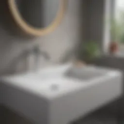 Modern bathroom sink design showcasing sleek lines and elegant finish
