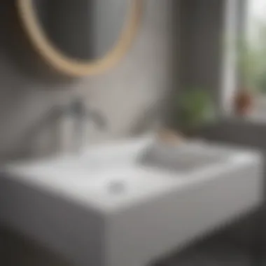 Modern bathroom sink design showcasing sleek lines and elegant finish
