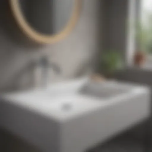 Modern bathroom sink design showcasing sleek lines and elegant finish