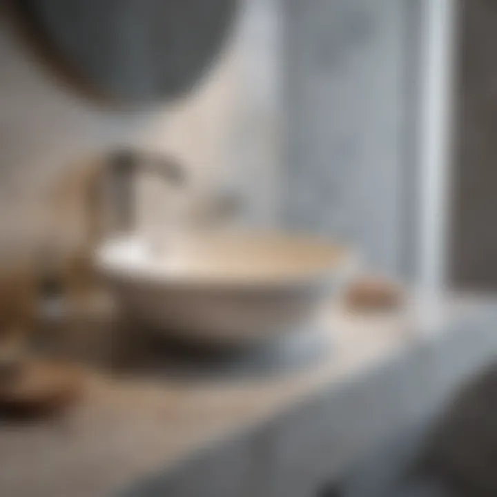 Variety of sink materials including porcelain, glass, and stone