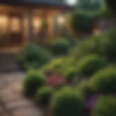 Sustainable Landscaping with Affordable Shrubs A landscaped garden featuring shrubs that promote sustainability