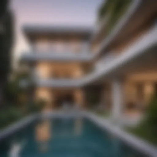 Stunning modern mansion showcasing sleek architectural design