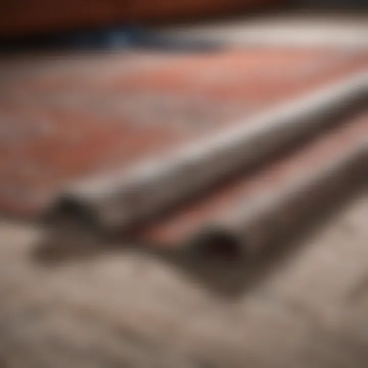 Visual representation of carpet installation techniques and tools
