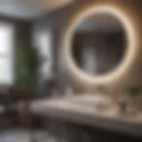 Elegant vanity lighting with modern fixtures