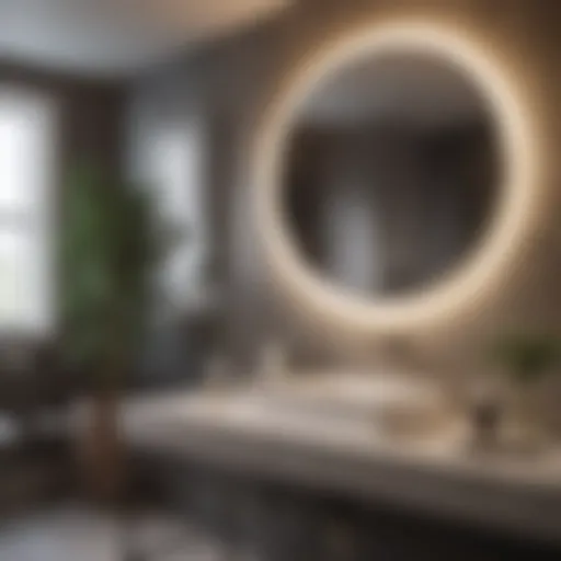 Elegant vanity lighting with modern fixtures