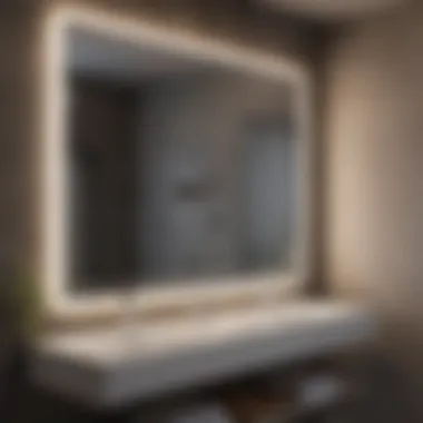 Functional task lighting around mirrors