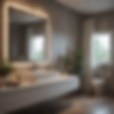 Soft ambient lighting in a relaxing bathroom