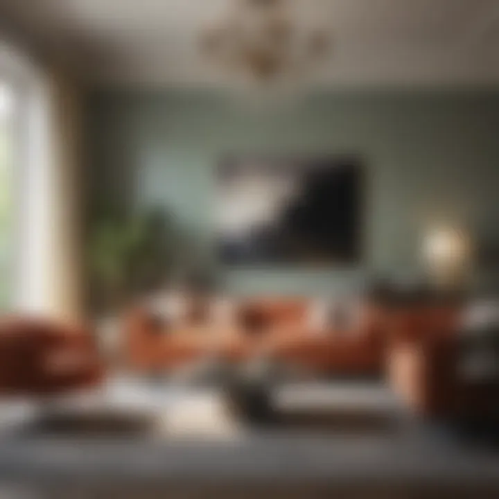 Elegant color palette for a large living space