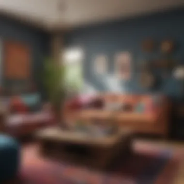 Eclectic Bohemian Living Room Design Vibrant bohemian living room with colorful textiles and eclectic decor