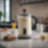 Elegant design of the Breville Milk Frother Cup showcasing its modern aesthetic.