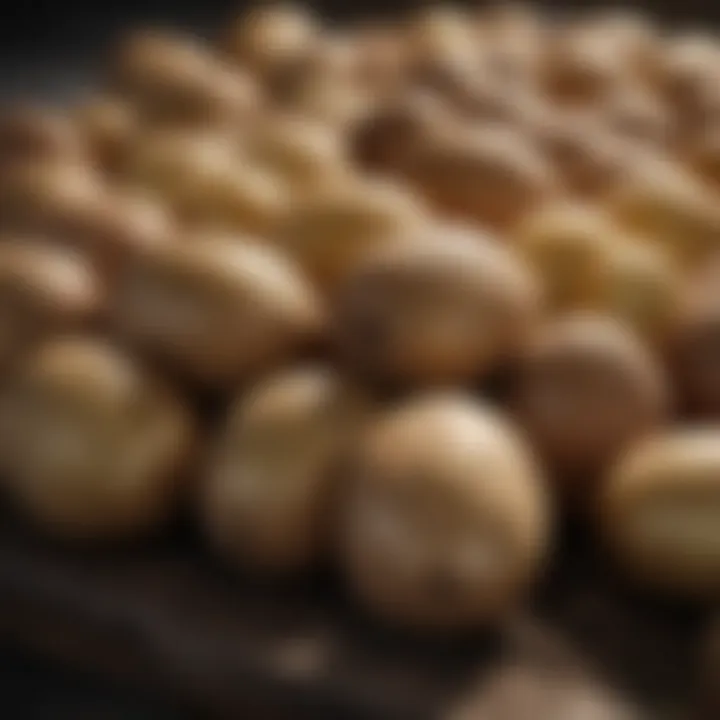 Various potato varieties ready for chitting