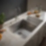 Variety of kitchen sink styles displayed in a stylish kitchen