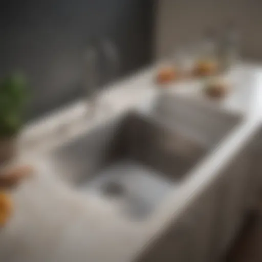 Variety of kitchen sink styles displayed in a stylish kitchen