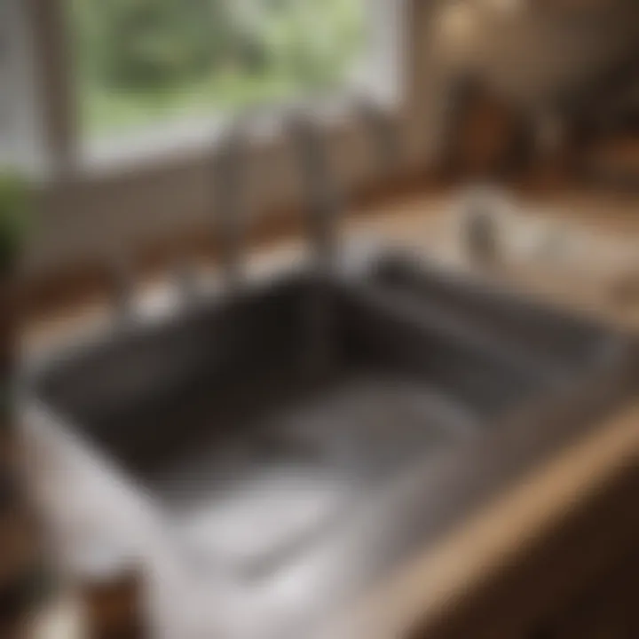 Kitchen sink sizing options displayed with measurement tools