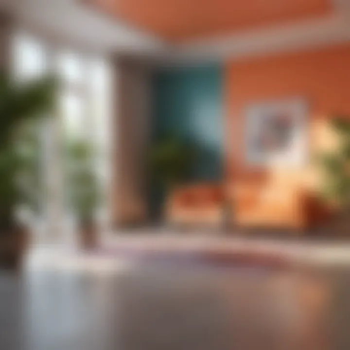 A bright color scheme that enhances light and airiness in a room