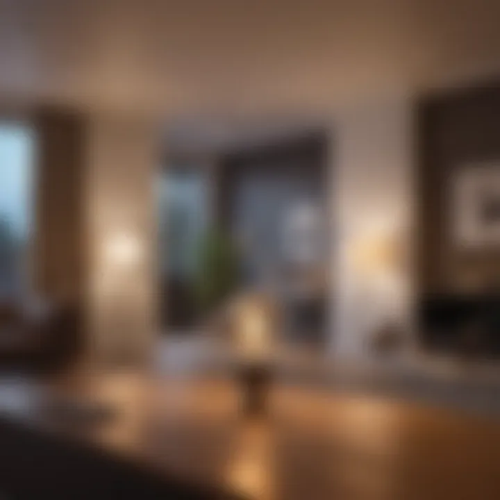 Smart bulb integration in modern decor