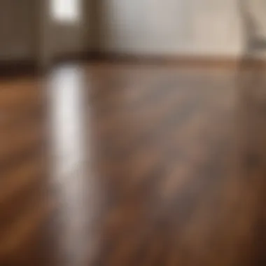 Elegant hardwood floor showcasing a rich, warm tone