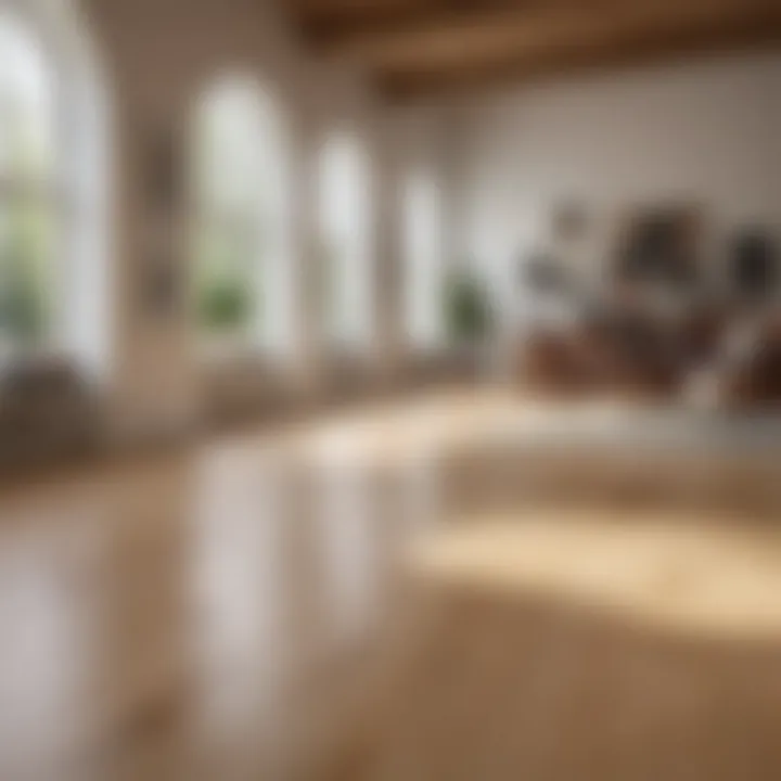 Light-colored hardwood flooring enhancing a spacious room