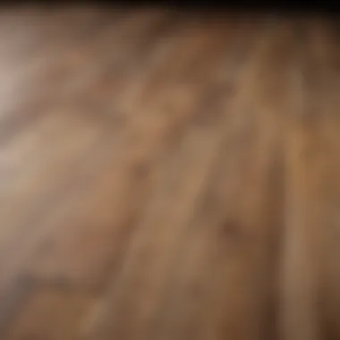 Close-up of wooden floor texture with complementary wall colors in a modern setting