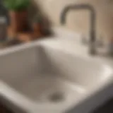 Clogged sink with water buildup