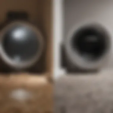 Impact of Effective Dryer Vent Cleaning Before and after cleaning comparison of a dryer vent