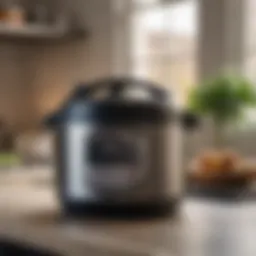 Elegant Instant Pot Duo Cooker on a kitchen countertop