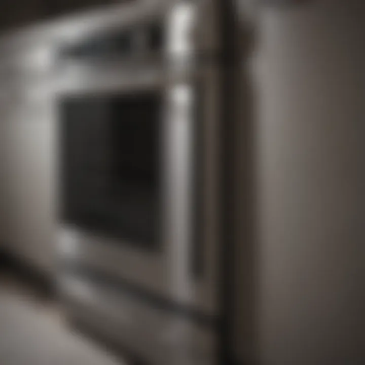 Before and after shots of stainless steel appliances