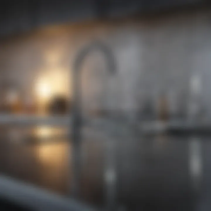 Natural cleaning solutions arranged on a countertop