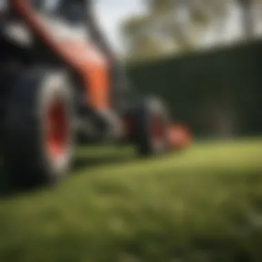 Safe operation of a grass cutting edger