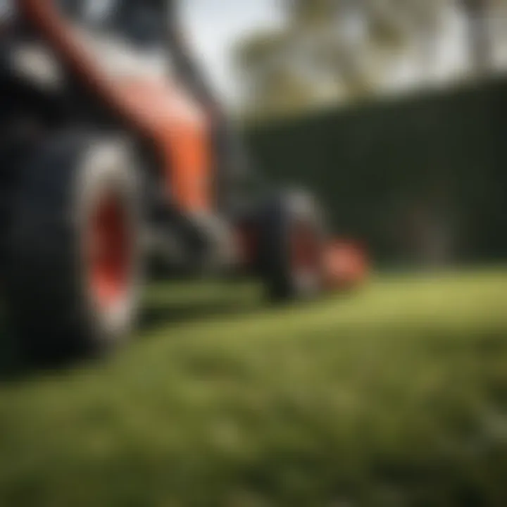 Safe operation of a grass cutting edger