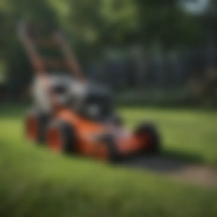 Different types of grass cutting edgers displayed