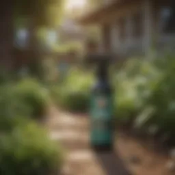 Precise application of pest spray in garden areas