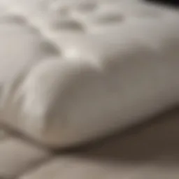 Luxury memory foam pillow topper showcasing superior support