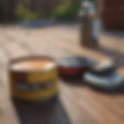 Tools necessary for deck painting