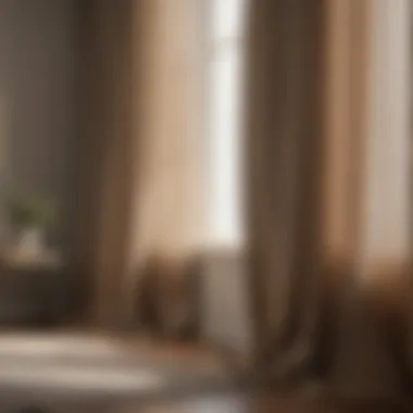 Luxurious sheer curtains creating a breezy atmosphere