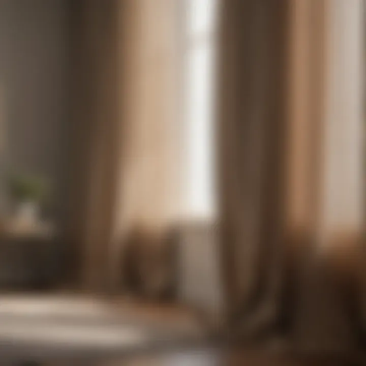 Luxurious sheer curtains creating a breezy atmosphere