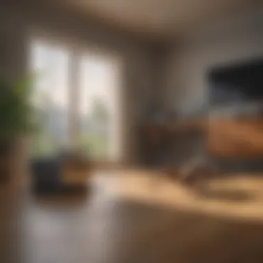 A clean and organized room demonstrating effective cleaning protocols to prevent spiders.