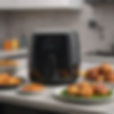 User Interface of the Cosori Smart WiFi Air Fryer User interface showcasing smart technology features