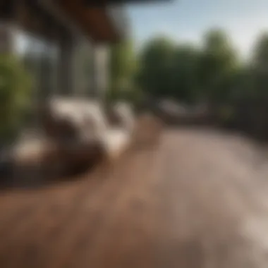 An image showing a completed deck with furniture, highlighting the aesthetic value.