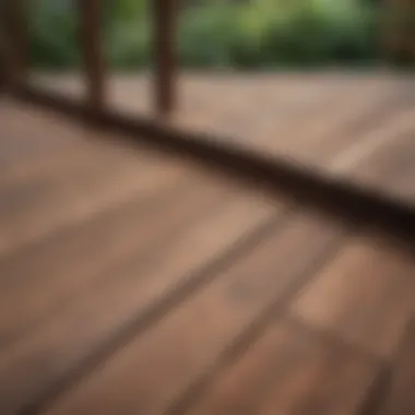 Exploring Decking Material Options A detailed view of different decking materials showcasing their textures and colors.