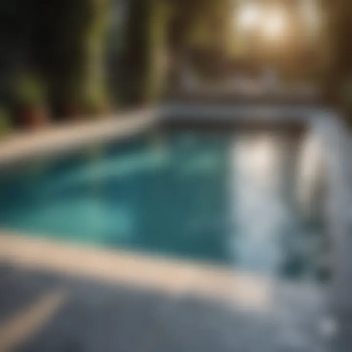 Illustration showing various types of swimming pools and their unique features
