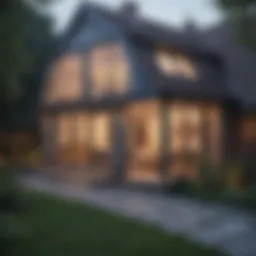 Detailed blueprint of a house extension project