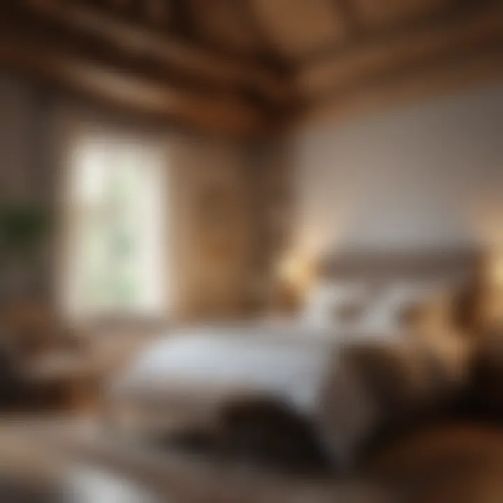 Elegant bedroom adorned with cottage-style furnishings