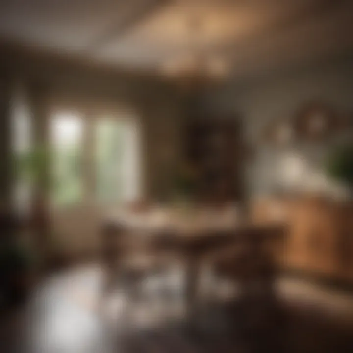 Cozy dining area featuring vintage cottage furniture