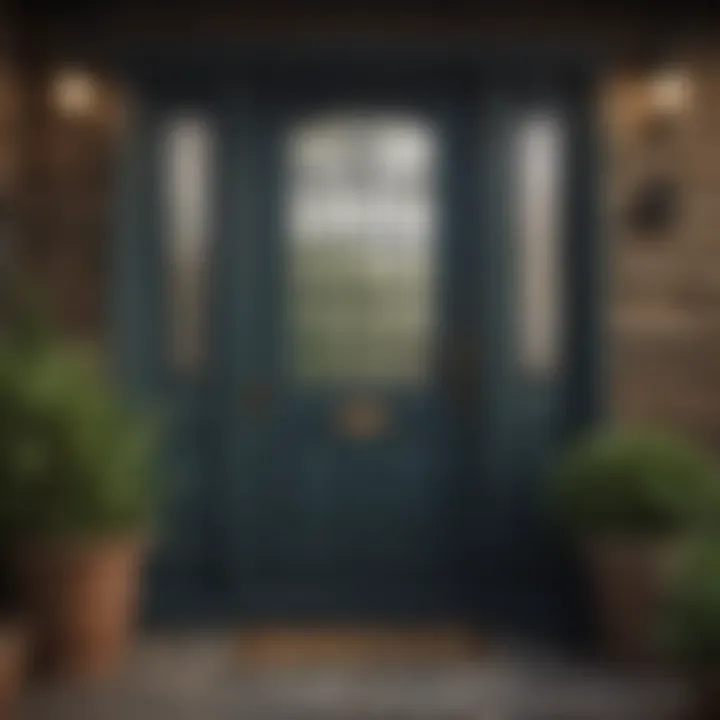 Customizable cottage style front door options in various colors