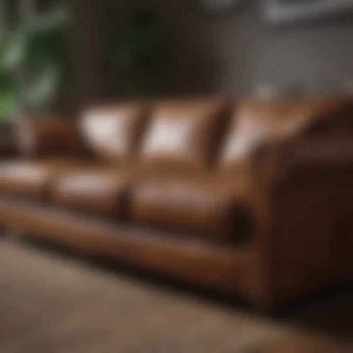 Before and after cleaning a couch