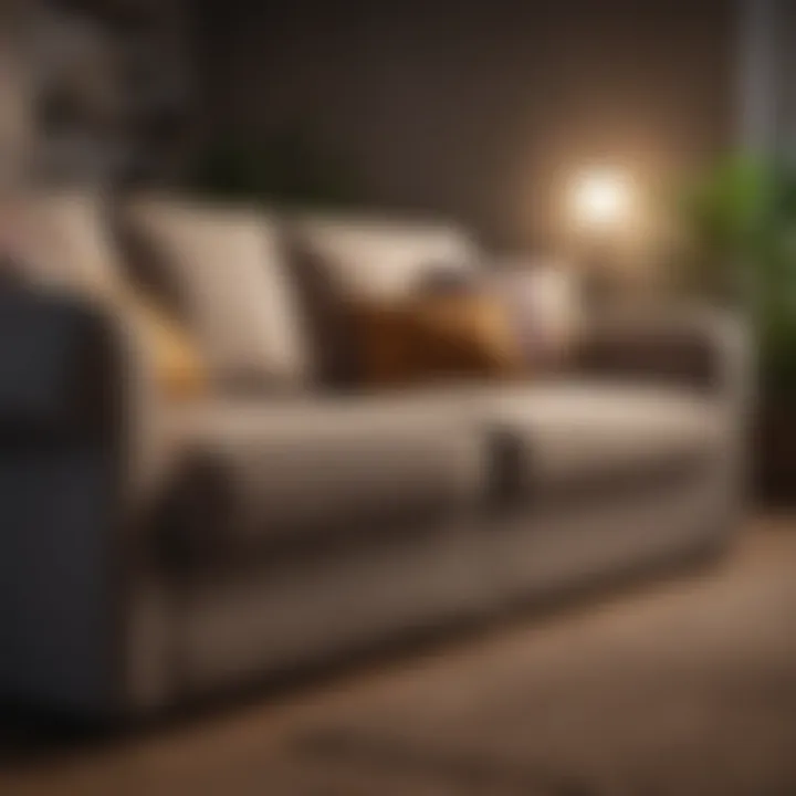 Different fabric types of couches